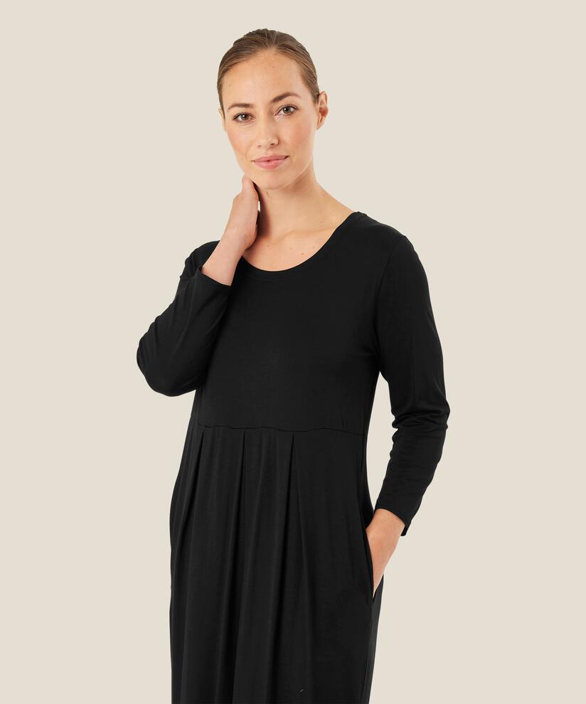 robe tulipe en jersey , Black