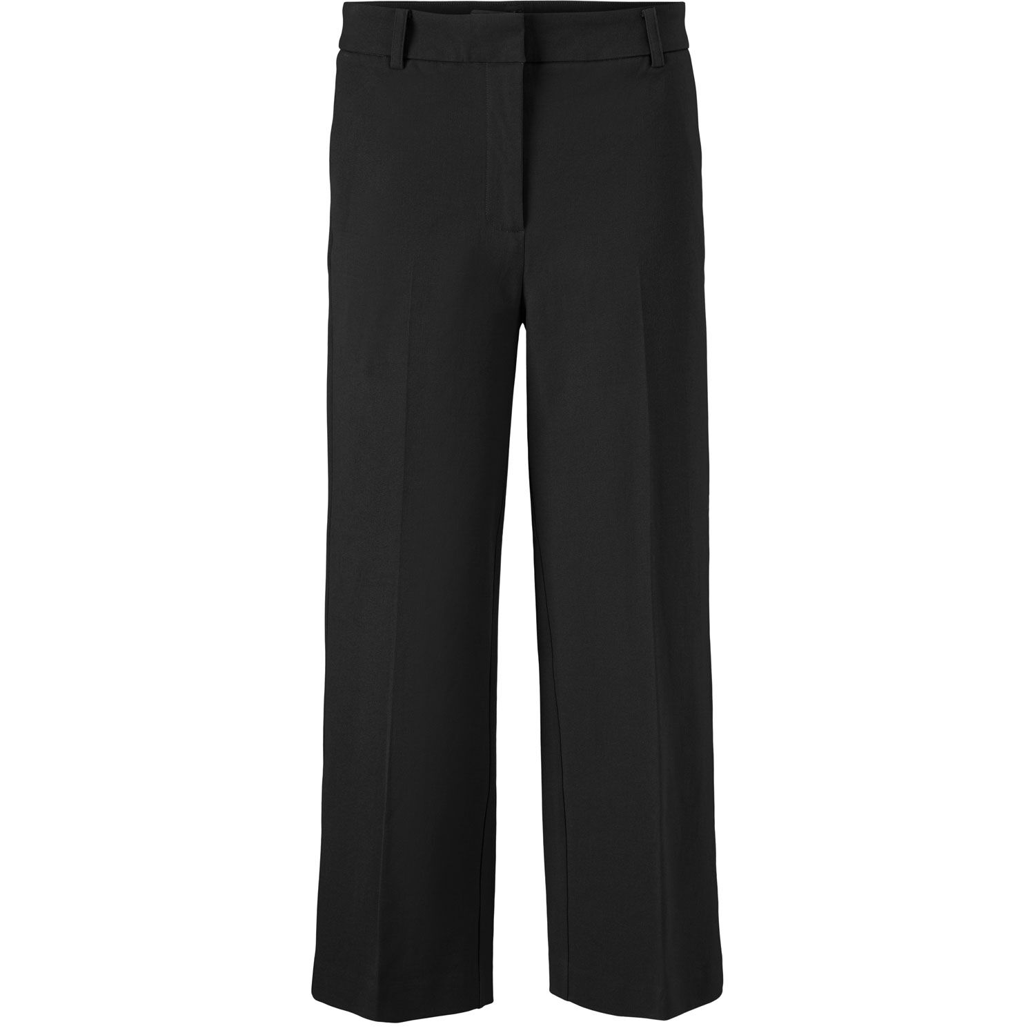 pantalon en coton &eacute;pais avec poches fendues, Black