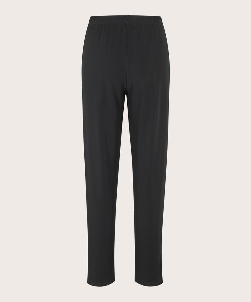 pantalon stretch en qualité côtelée, Black