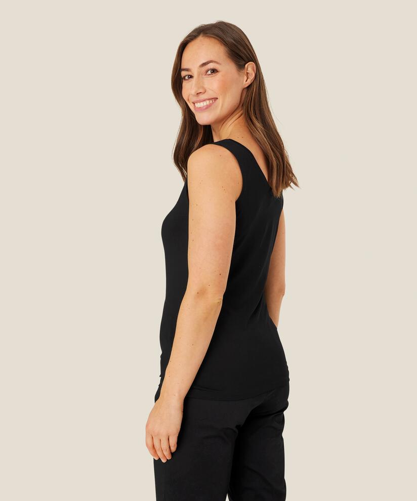 débardeur en jersey doux, Black