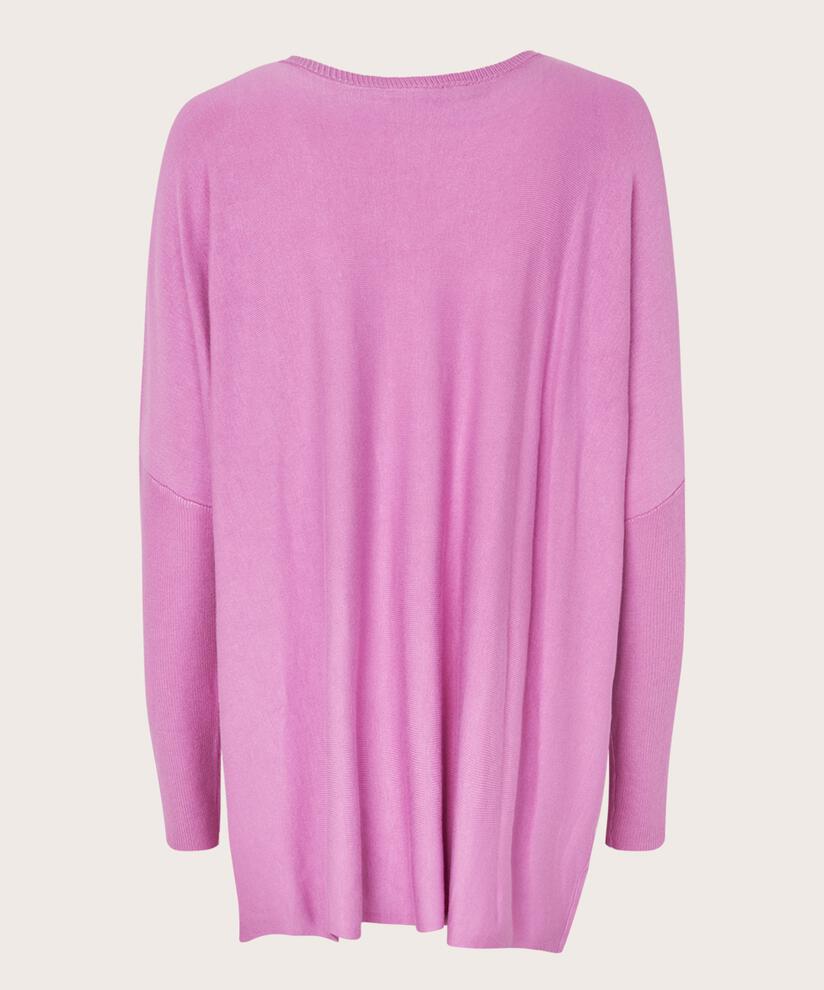 Pull Oversize À Manches Étroites, Opera Mauve