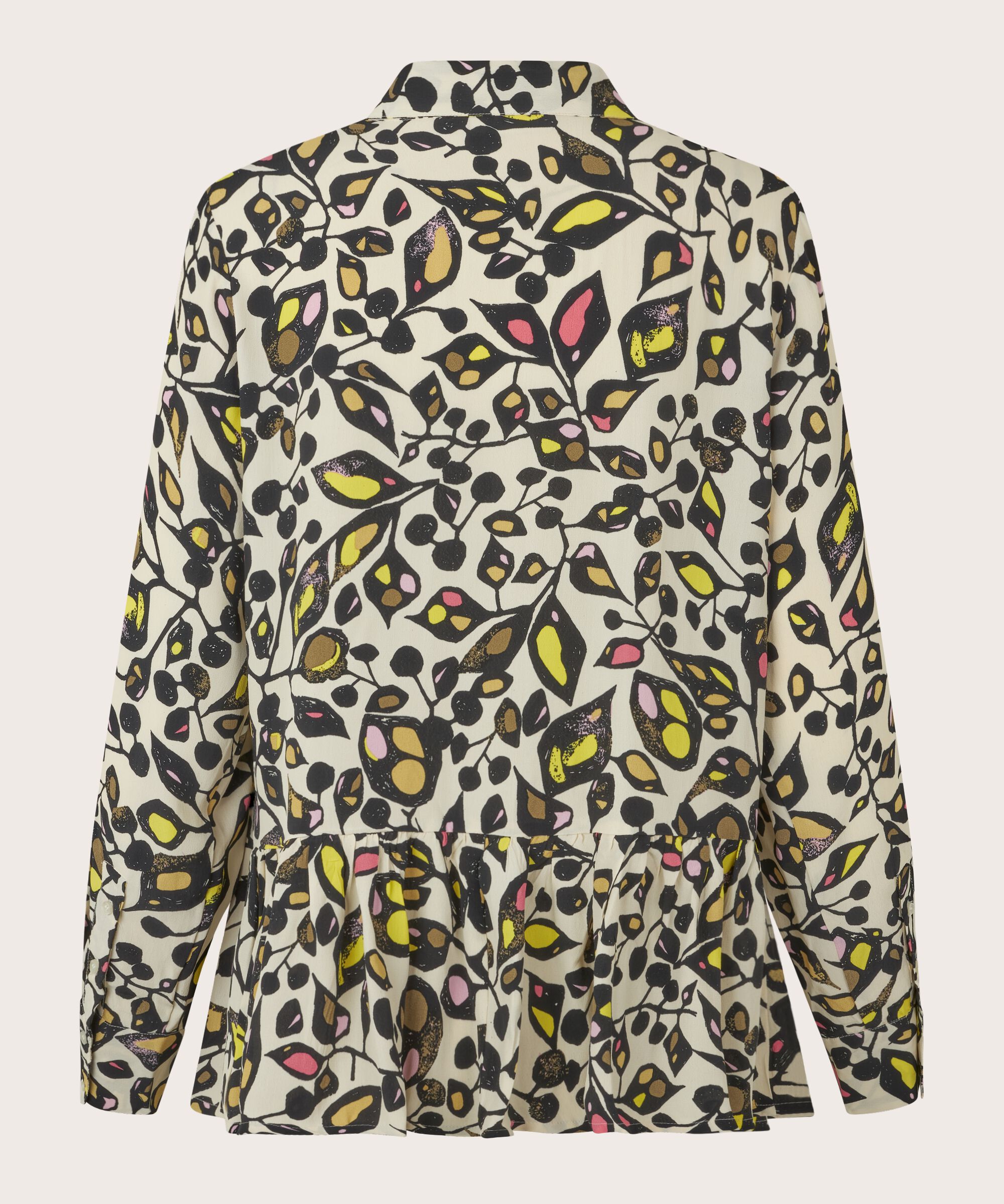 chemise en viscose avec détail péplum, Capers