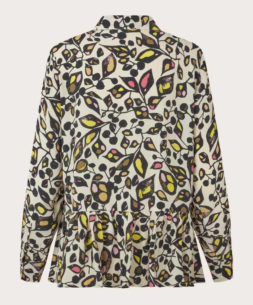 chemise en viscose avec détail péplum, Capers