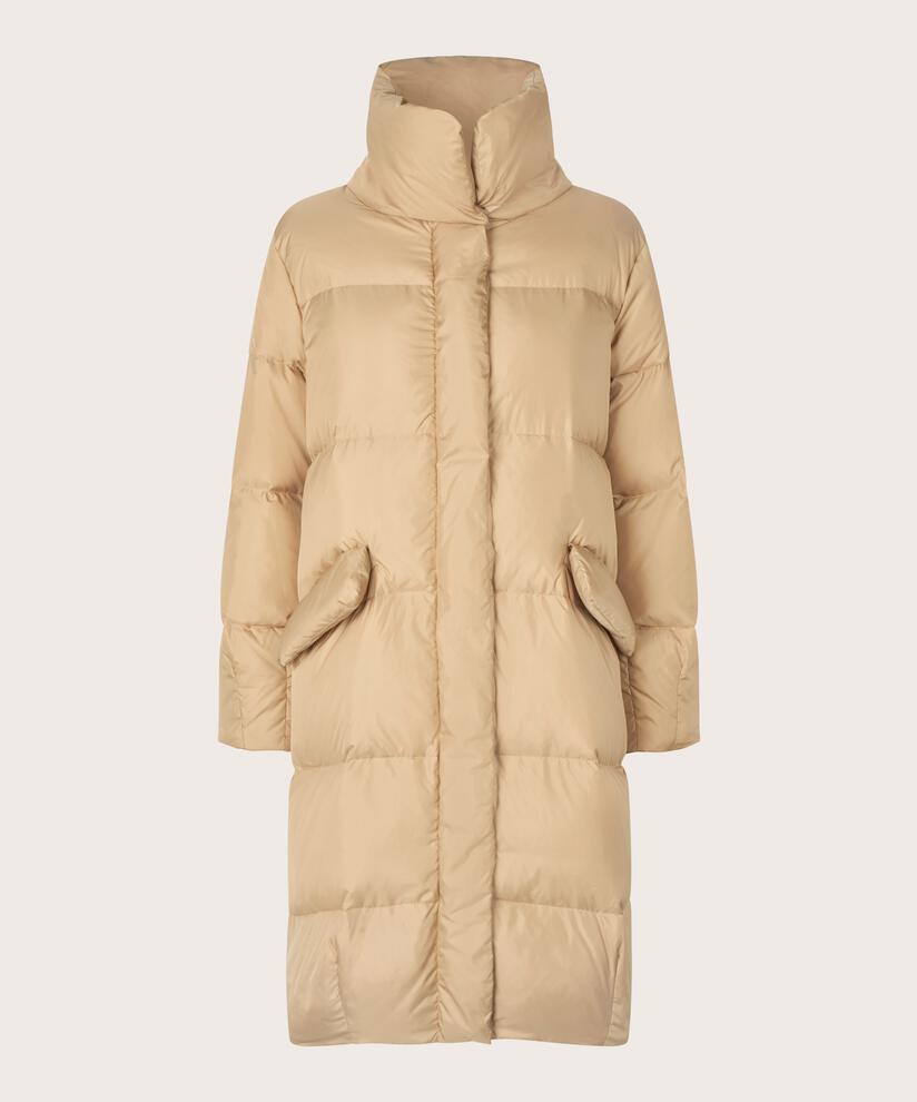 manteau en duvet à col montant, Safari