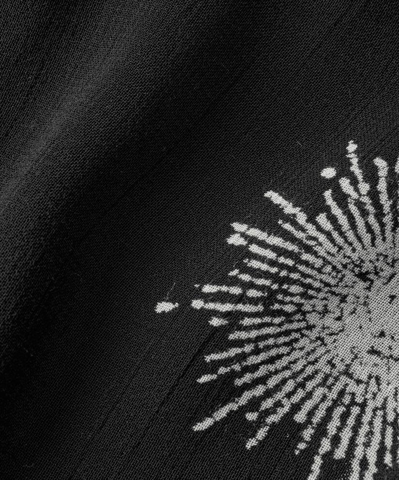 Écharpe En Viscose Imprimée, Black