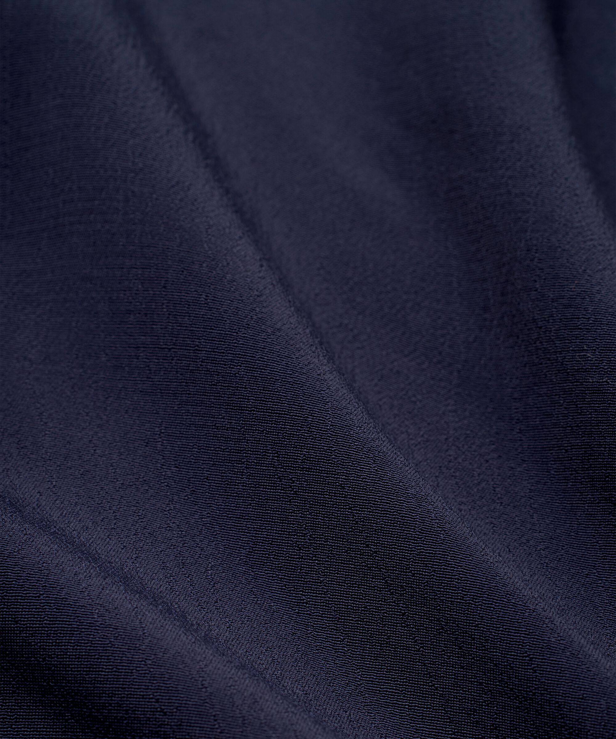 robe en viscose à col rond et manches courtes, Navy
