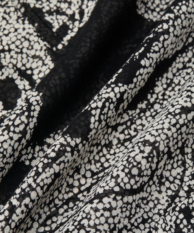 tunique en viscose légère transparente, Black