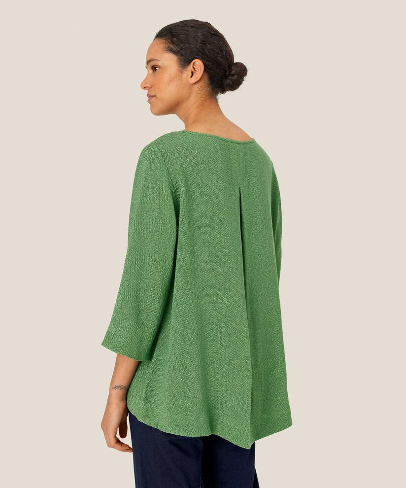 blouse bouclée à manches 3/4, D. Grass Green
