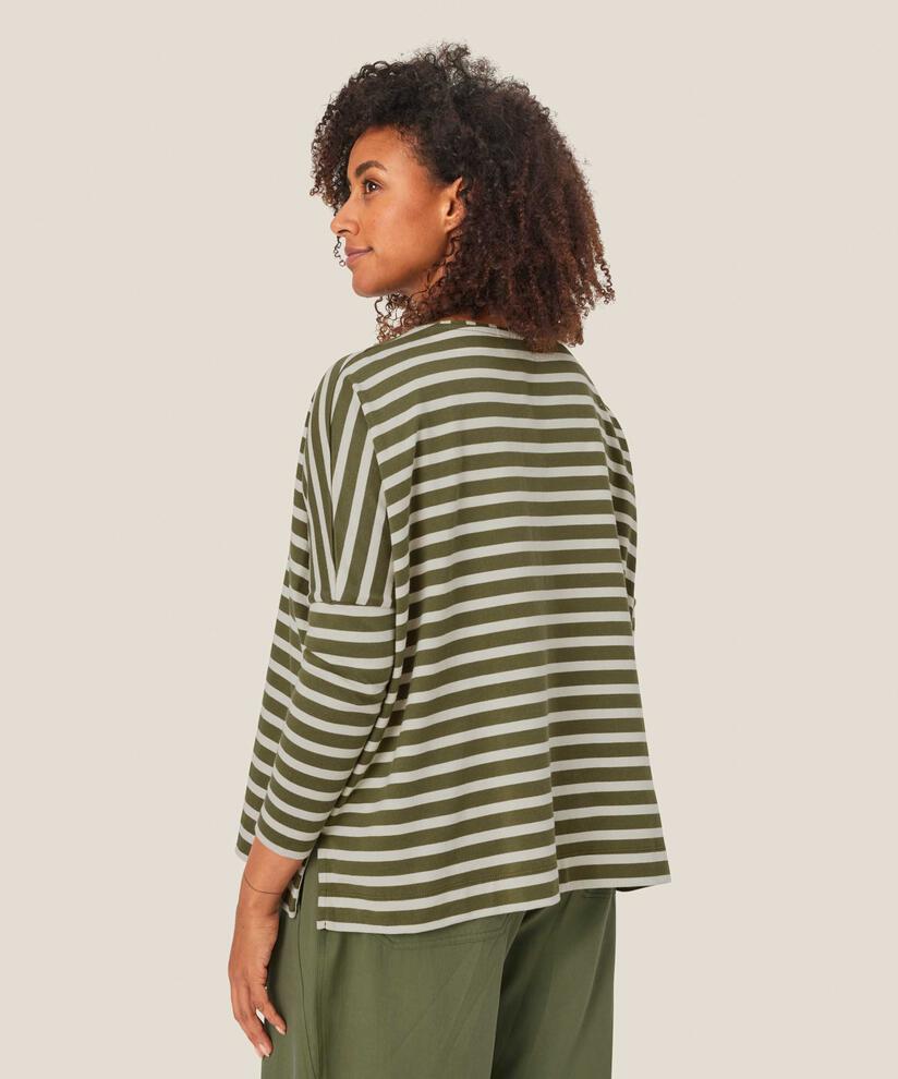Top Oversize En Jersey À Manches Étroites, D. Lichen Green