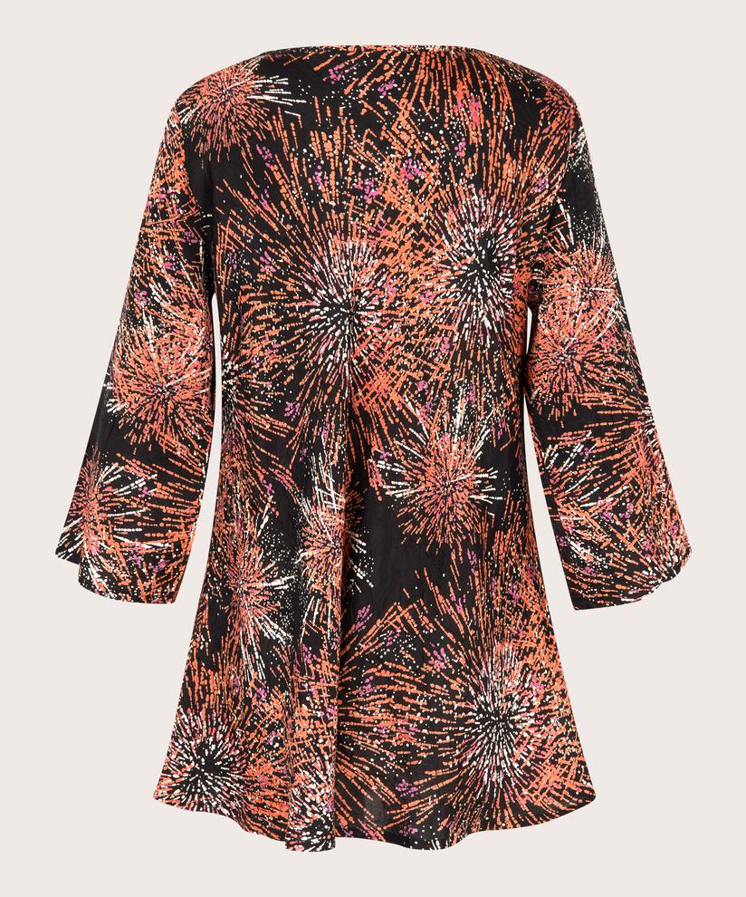 blouse en viscose à col v et manches 3/4, Picante