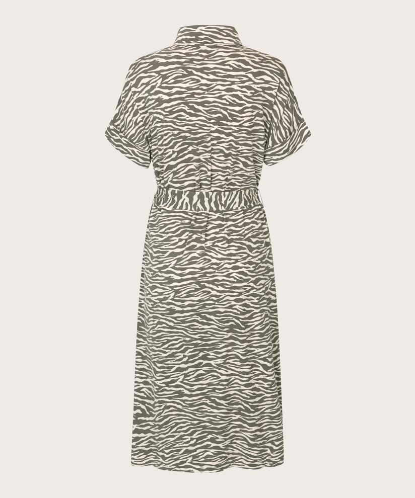 robe chemise en jersey avec lien amovible, Raven