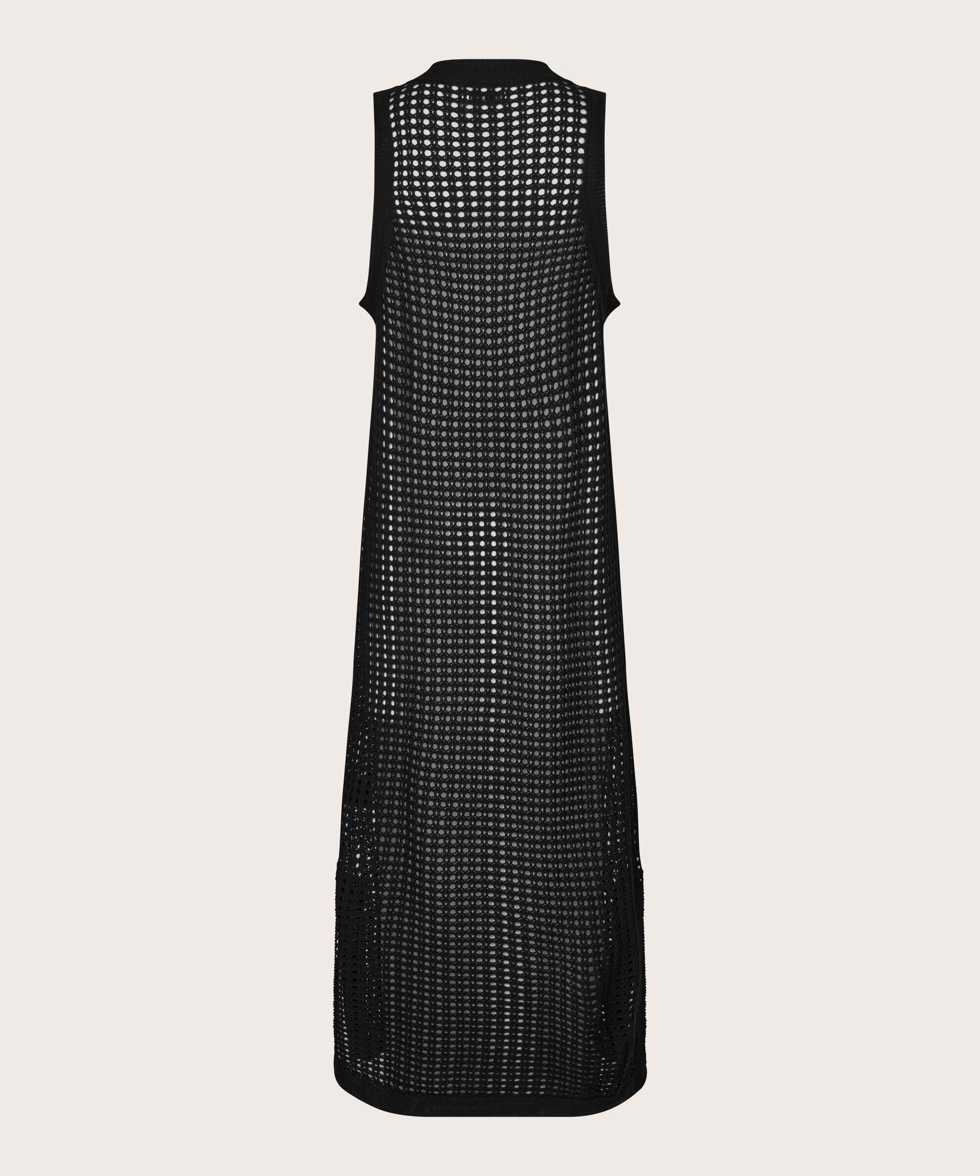 robe en maille de coton doux, Black