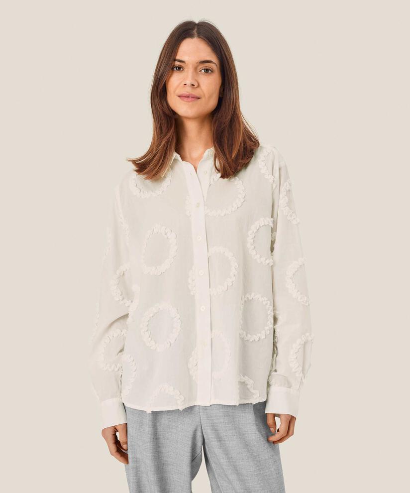 chemise en coton avec applications tissées, Jet Stream