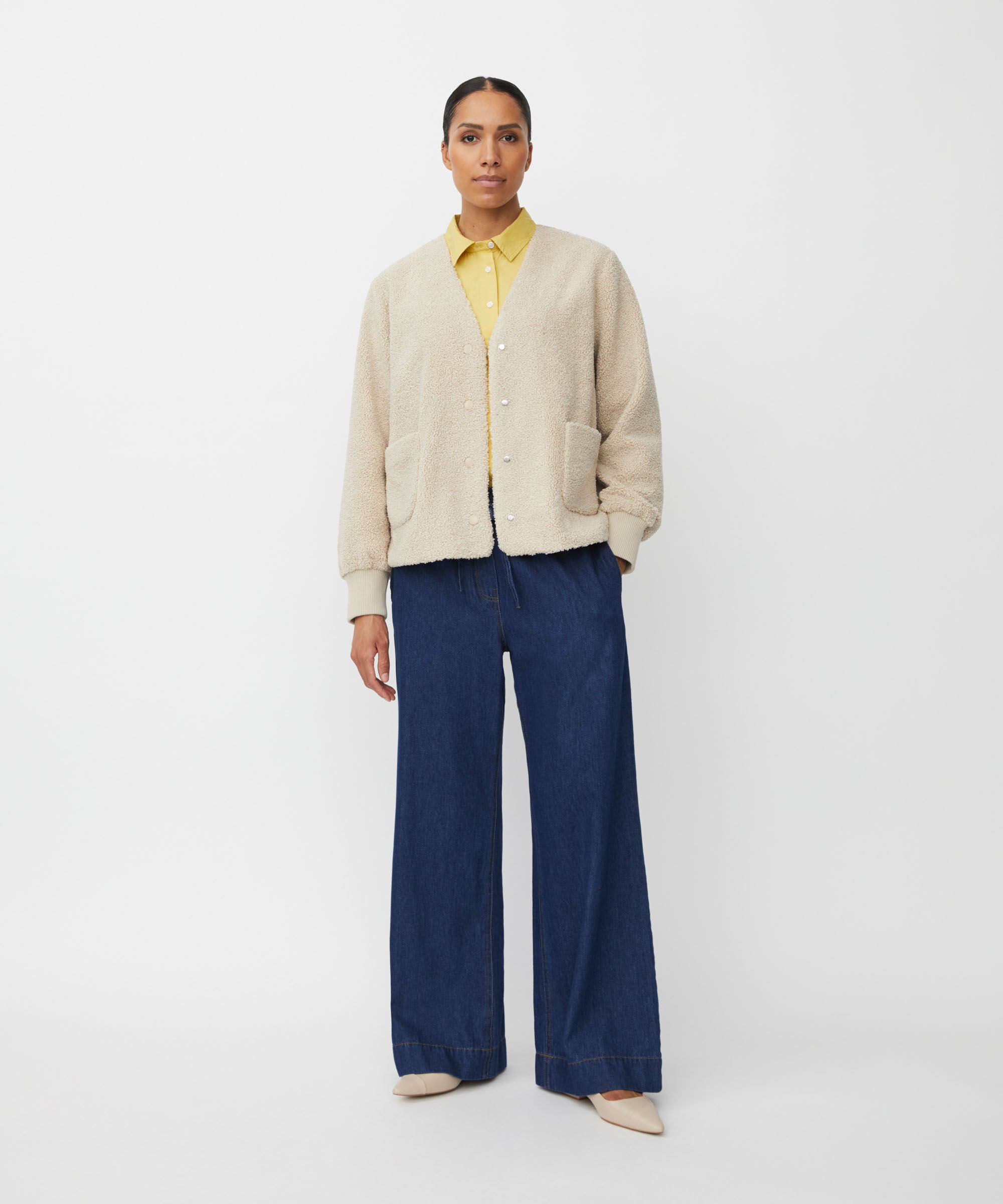 Veste Courte En Polaire Teddy, Fog