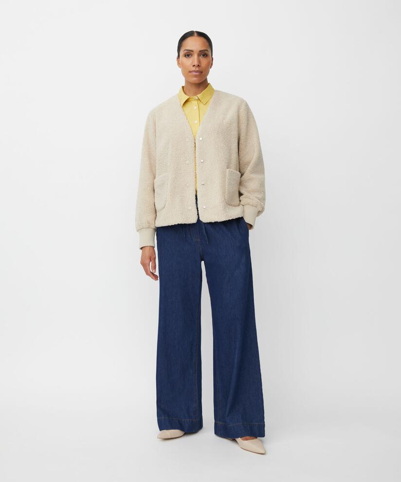 Veste Courte En Polaire Teddy, Fog