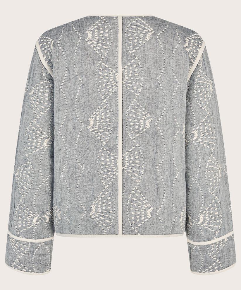 veste avec motif brodé et détails de boutons, Sargasso mel.