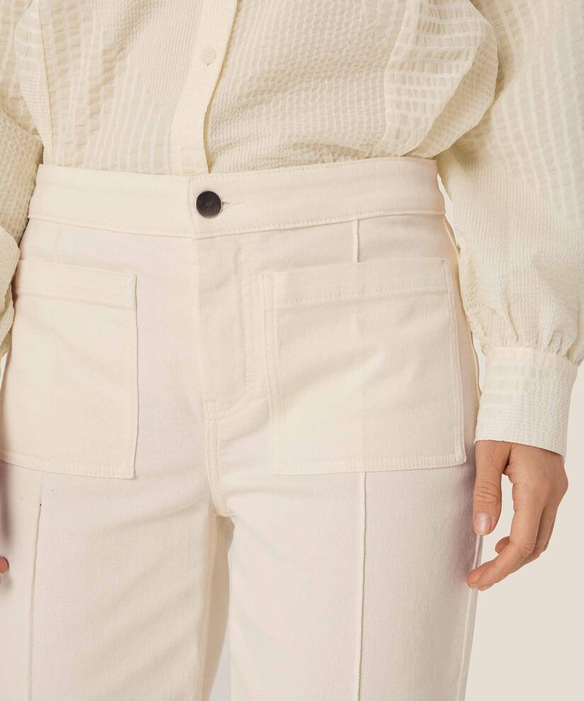 jean crop avec taille fixe et poches, Jet Stream