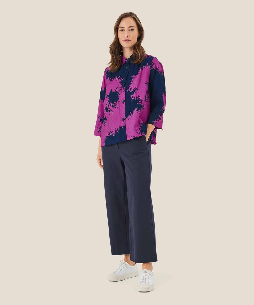 chemise boutonnée en coton, Wild Aster