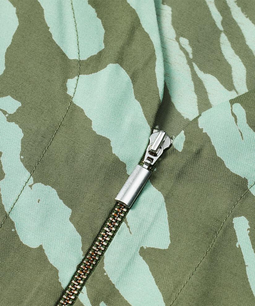 chemisier en viscose avec détail zippé au cou, D. Lichen Green