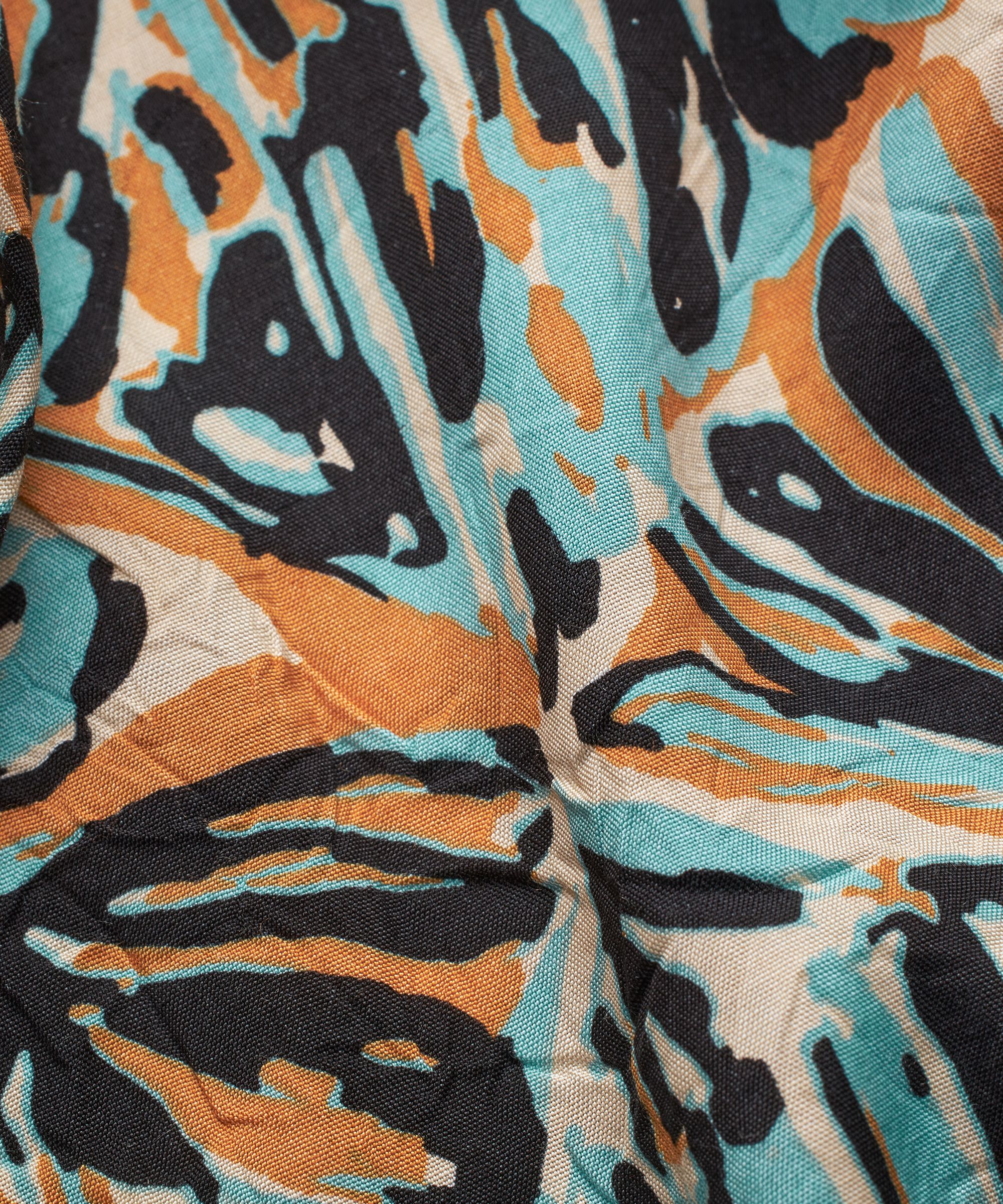 Top En Viscose Imprimé À Col V, Aqua