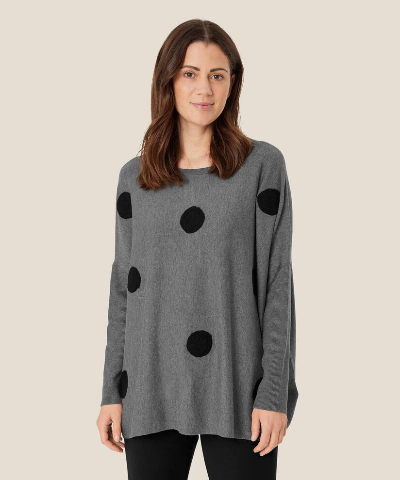 Pull Oversize À Manches Étroites, M. Grey mel.