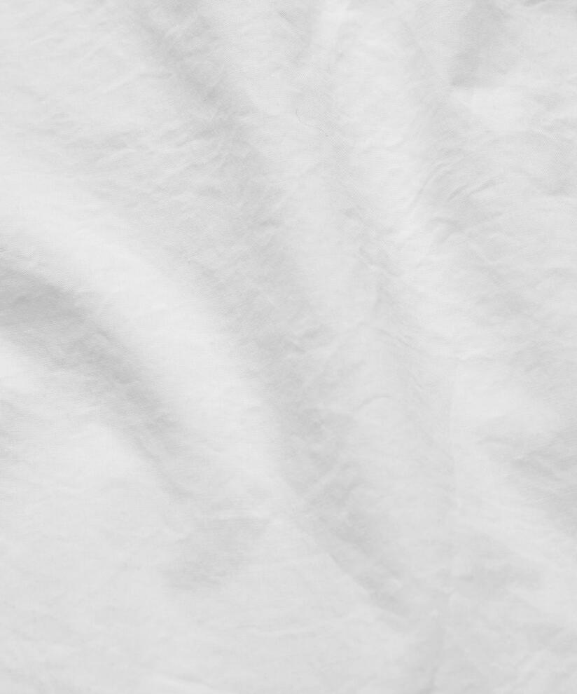 chemise en coton avec plis sur les côtés, White