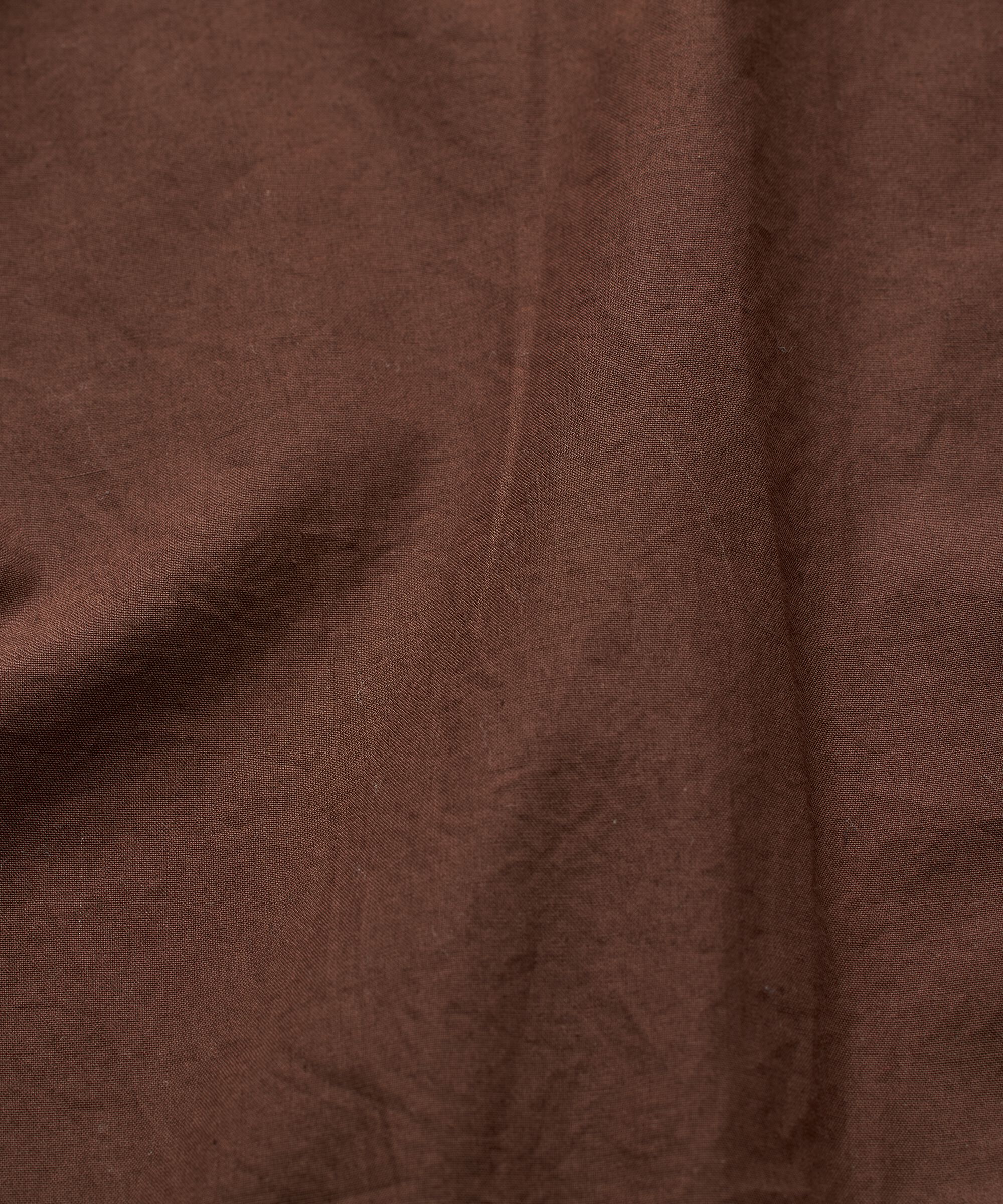 jupe en coton avec taille élastique et poches fendues, Chestnut