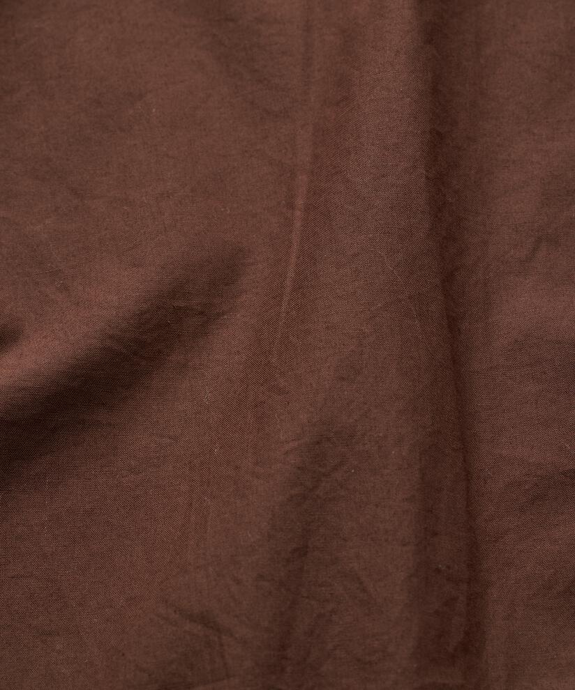 jupe en coton avec taille élastique et poches fendues, Chestnut