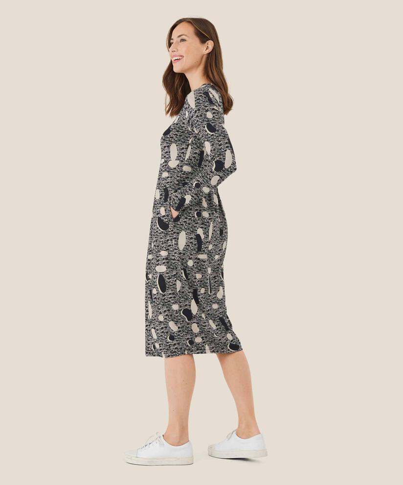 robe tulipe en jersey, Black