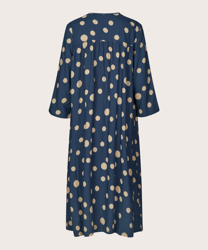 robe avec liens au cou et poches fendues, Moonlit Ocean