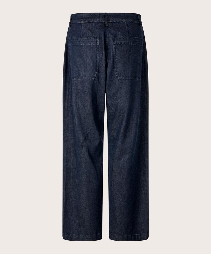 jeans avec stretch et jambe droite, Dark Denim