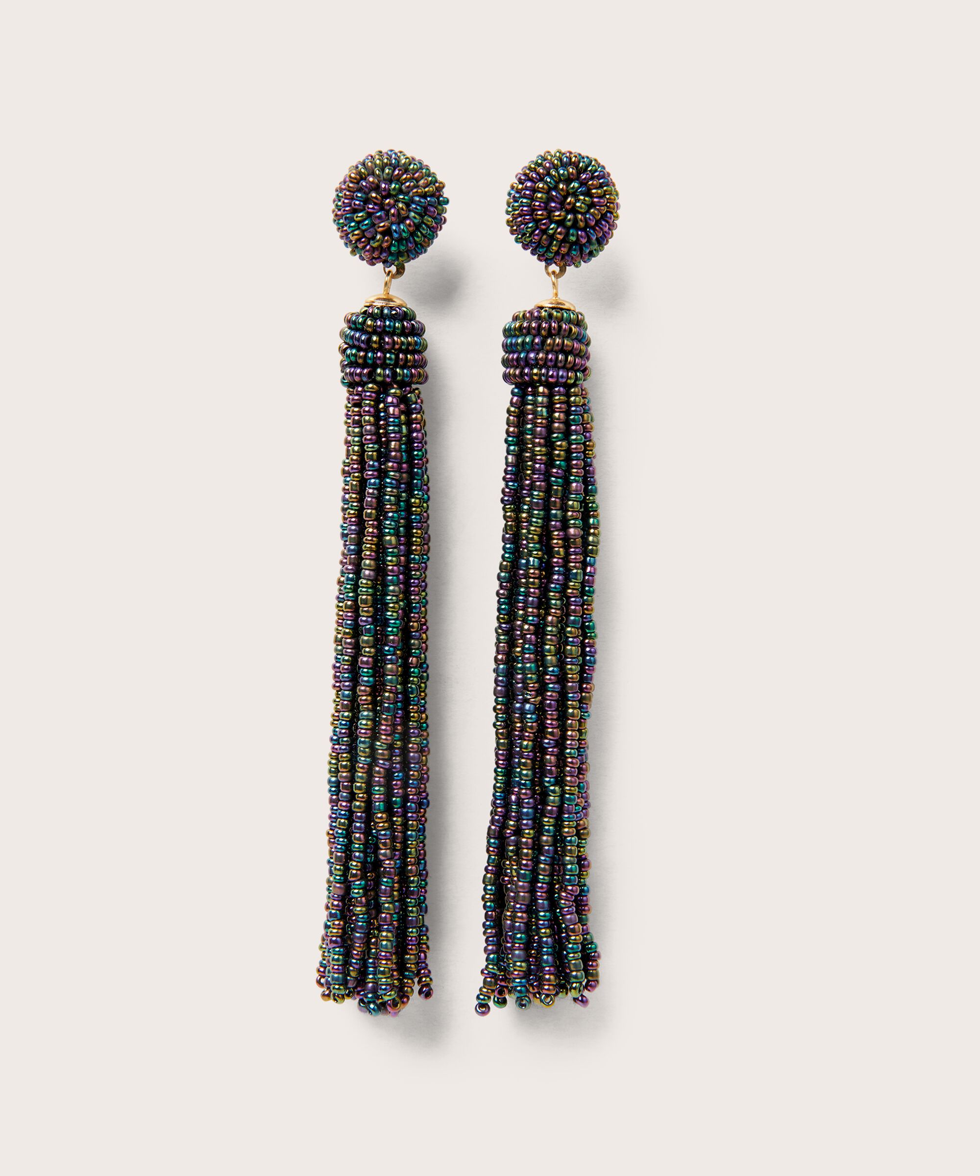 boucles d'oreilles avec perles de verre, Maritime Blue