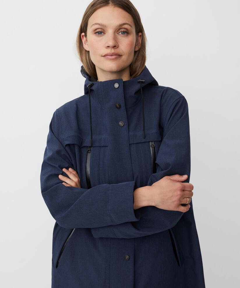 manteau softshell avec doublure polaire, Mood Indigo