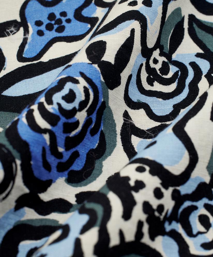 tunique en coton mélangé avec poches fendues, Blue Bonnet