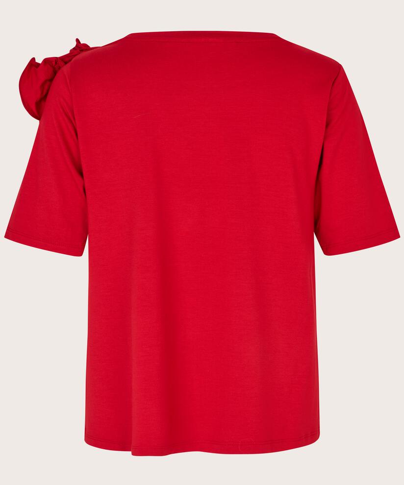 T-shirt avec broche fleur amovible, Scarlet Sage