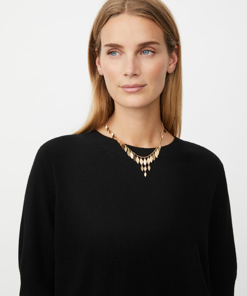 collier sculptural plaqué or, Gold