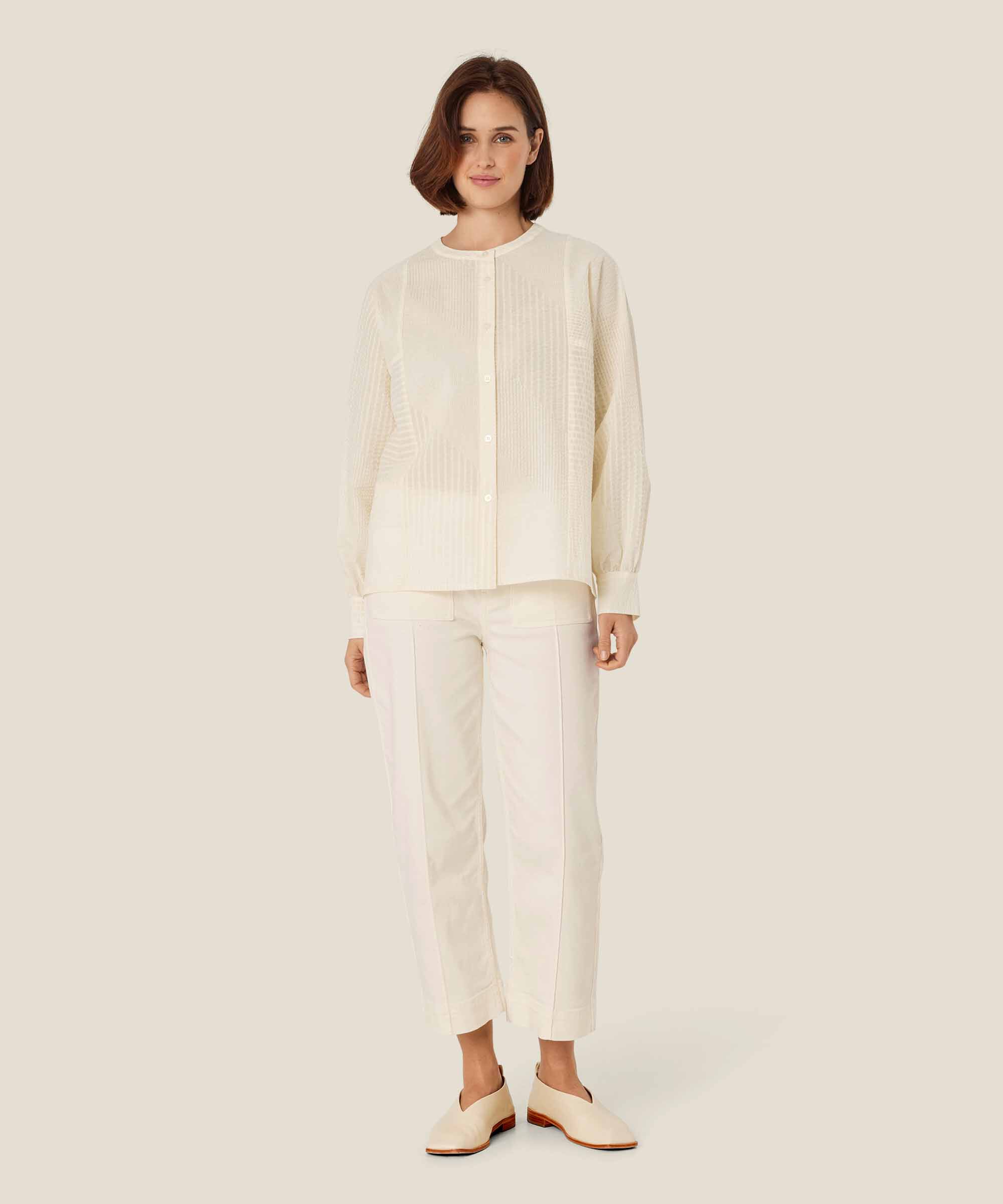 chemise en coton à col rond et machettes, Jet Stream