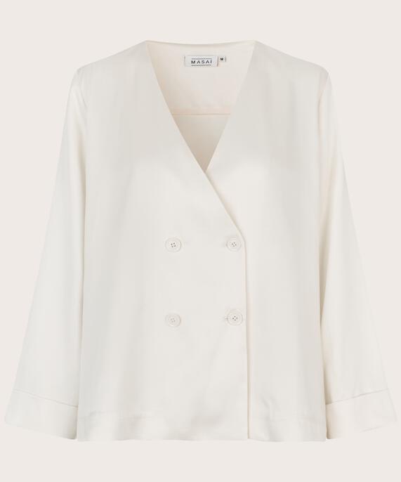 veste avec fermeture à double boutonnage et col en V, Jet Stream