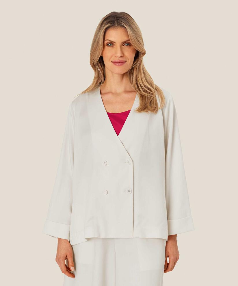 veste avec fermeture à double boutonnage et col en V, Jet Stream