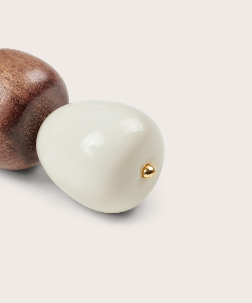 boucles d'oreilles avec perles en bois, Bog