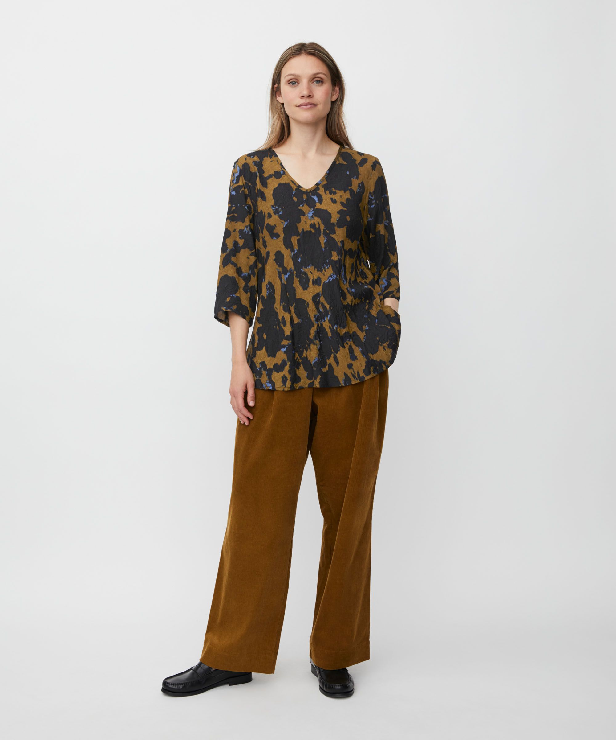 Blouse En Viscose Imprimée À Col V, Breen