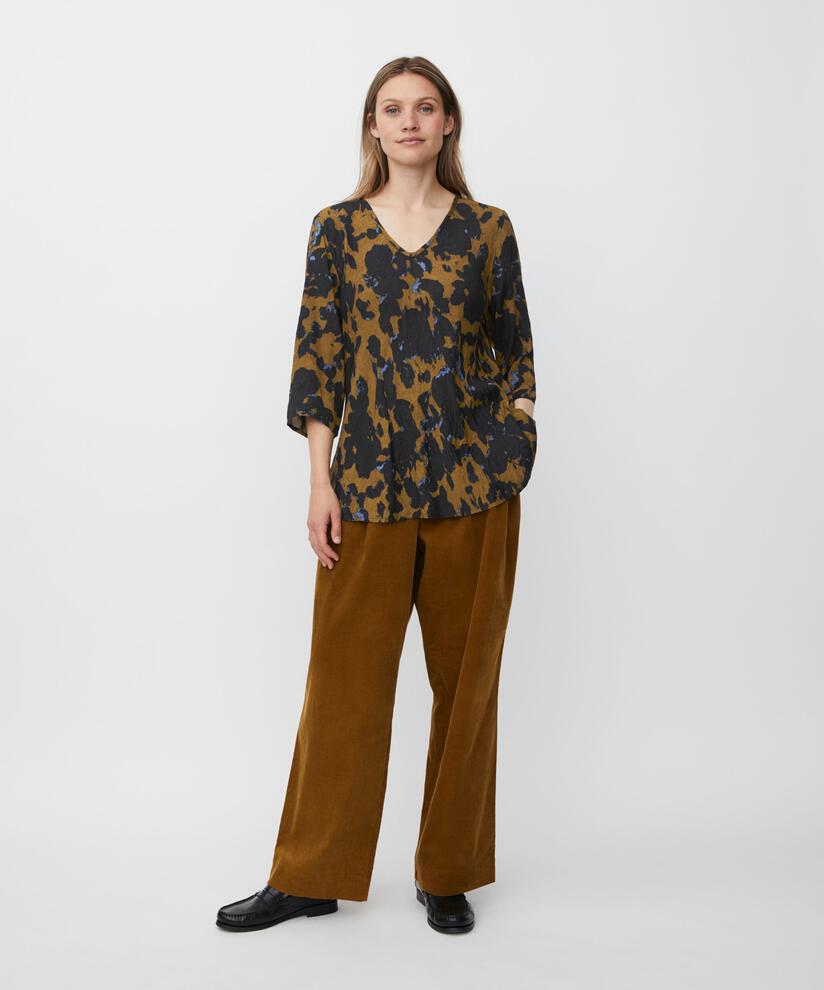 Blouse En Viscose Imprimée À Col V, Breen