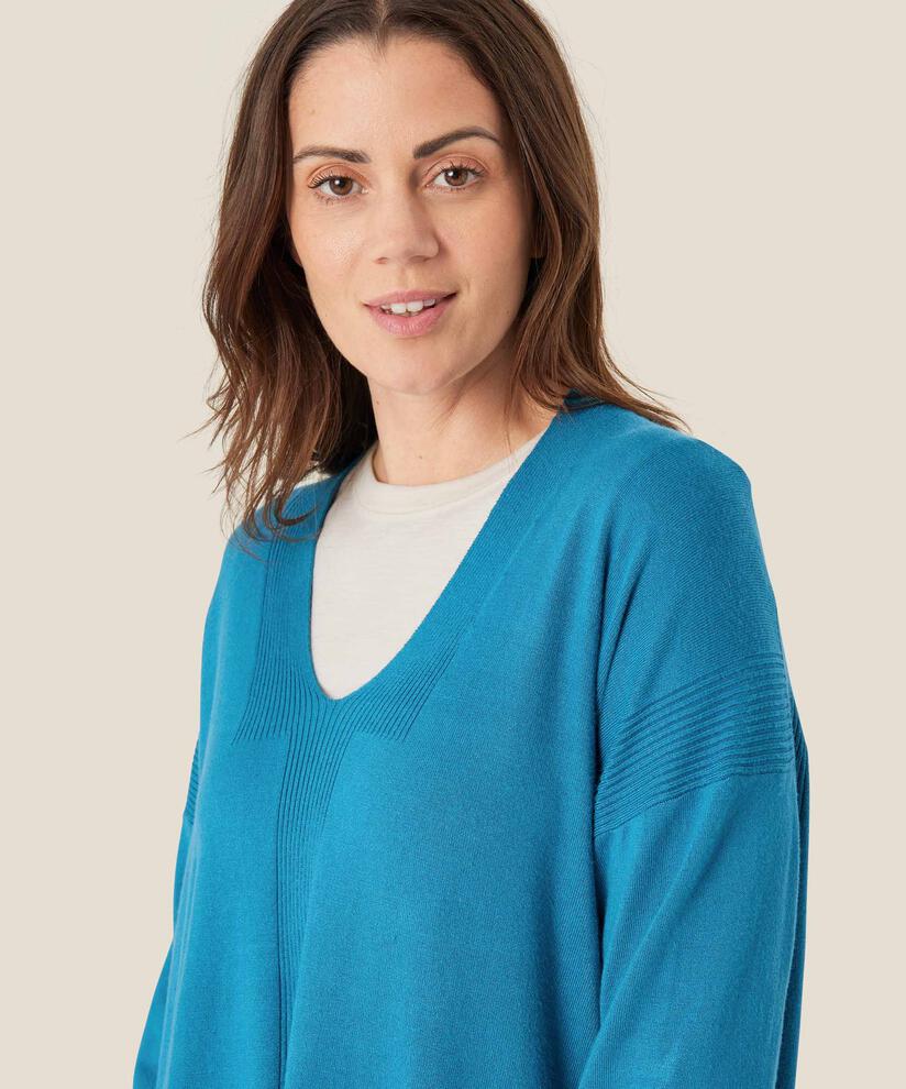pull en maille avec détails côtelés, Celestial