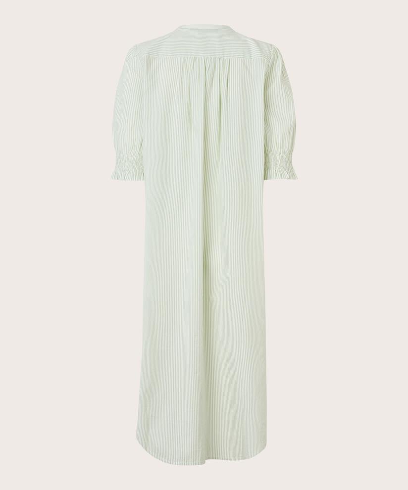 robe chemise en coton avec broderie, Frosty Green