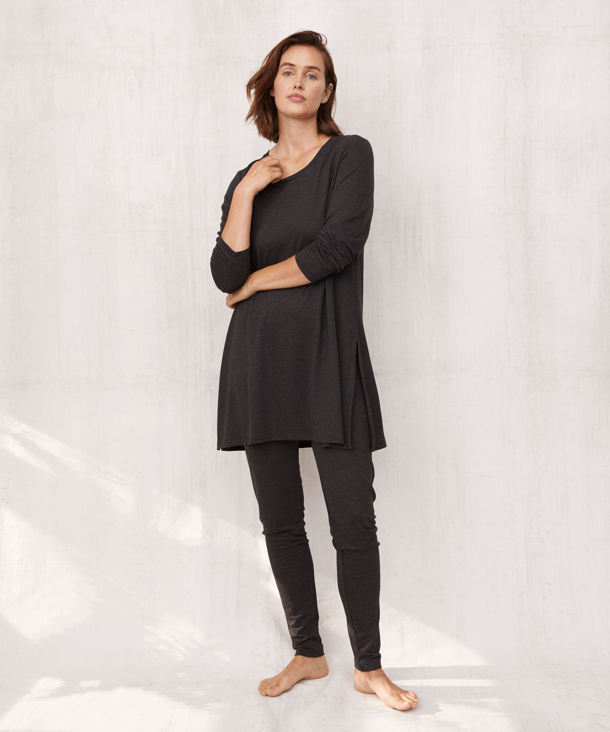 legging en qualité jersey extra doux, D. Grey mel.