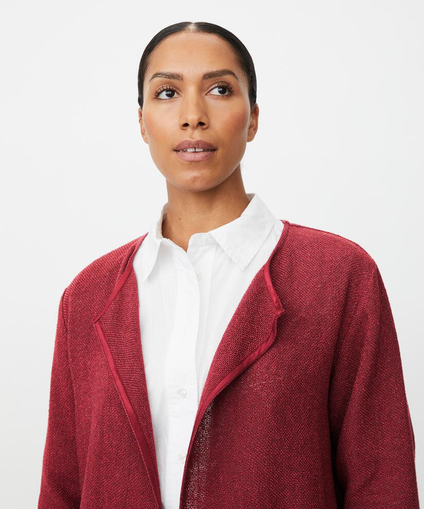 Veste Courte En Bouclé, Tawny Port