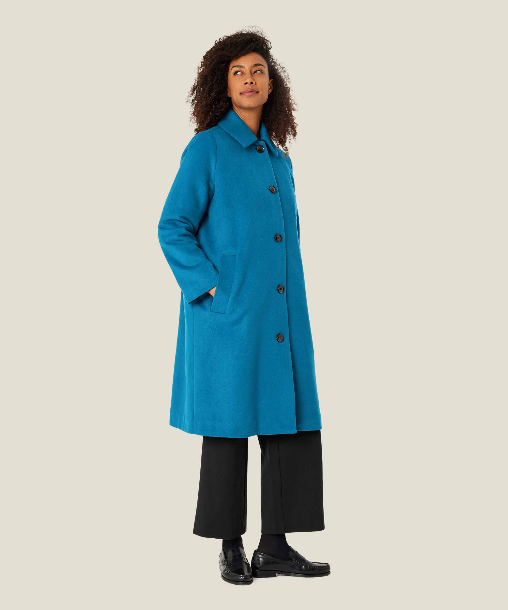 manteau classique en mélange de laine, Celestial