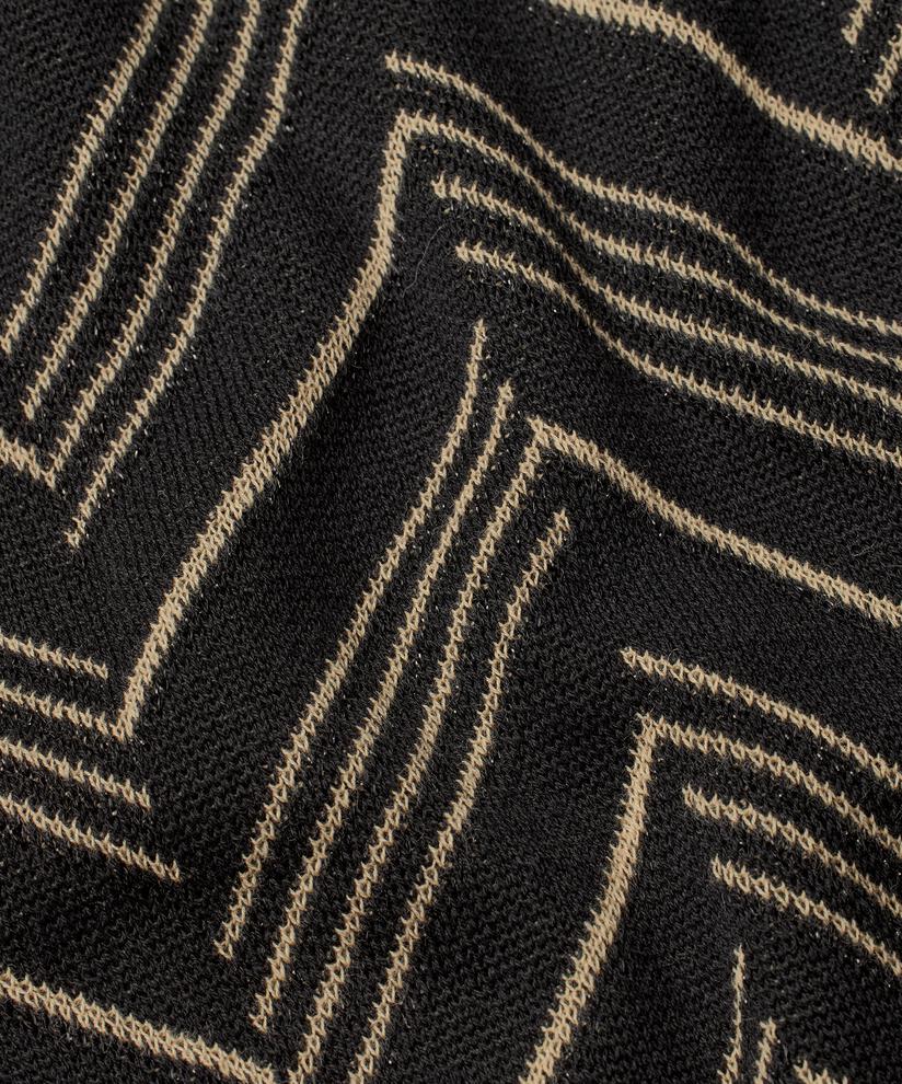 pull en maille oversize avec fil pailleté, Black