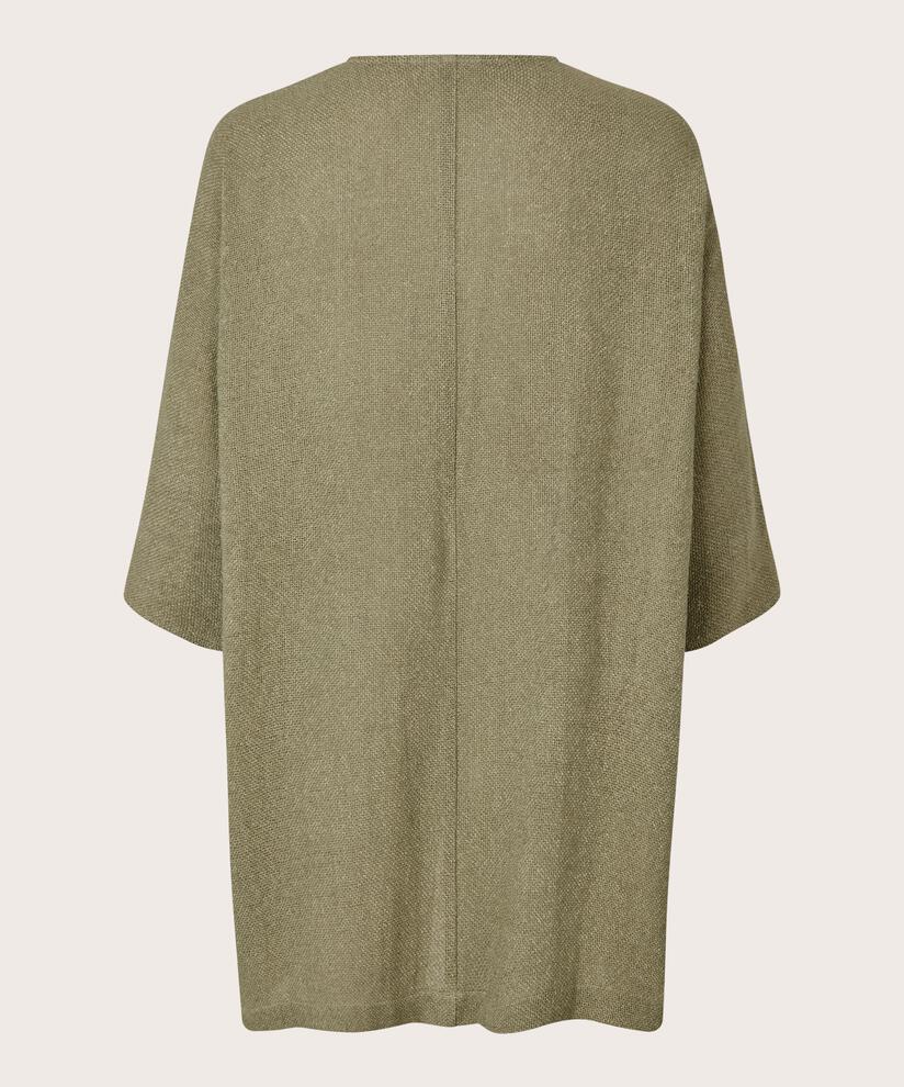 Veste Longue En Bouclé, Vetiver