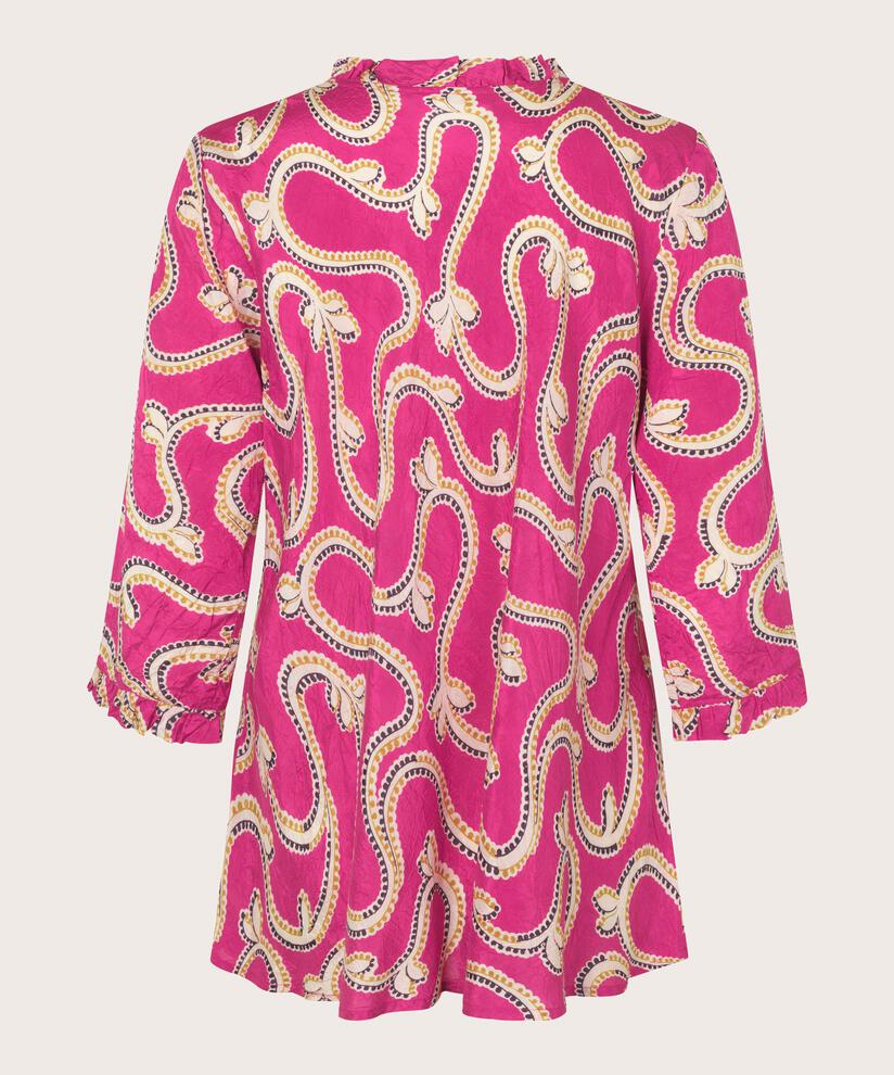 Blouse en viscose avec détails à volants, Wild Aster